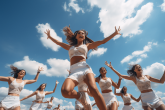 Skydancer coloré attirant l'attention dans un environnement extérieur