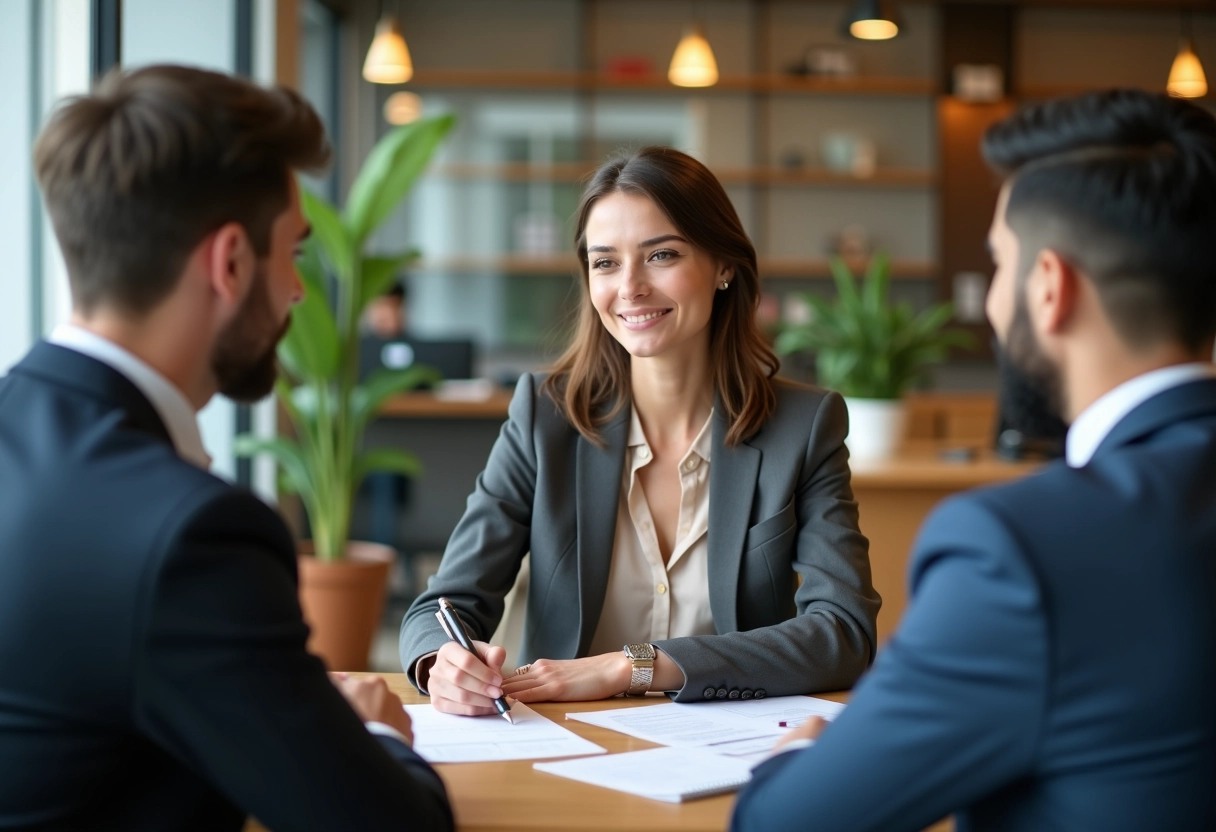 Jeune femme professionnelle prenant des notes lors d