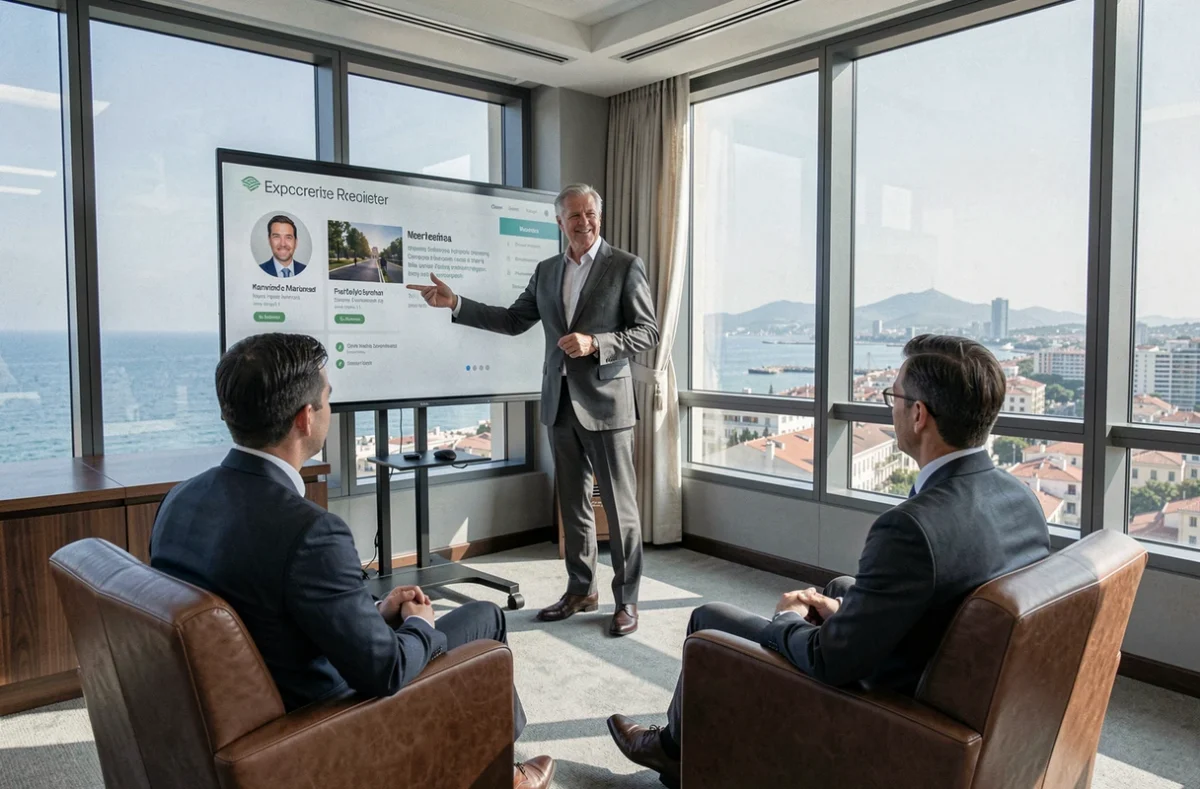Présentation de profils de cadres supérieurs dans les bureaux de Robert Walters en PACA
